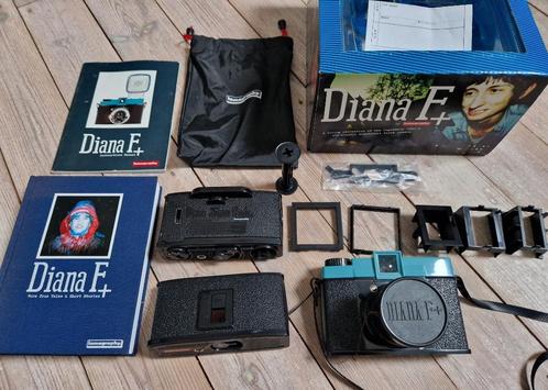 Lomography Diana F+ met extra 35 mm back, Audio, Tv en Foto, Fotocamera's Analoog, Gebruikt, Ophalen