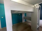 (2) Hoogslapers twijfelaar met bureau en kledinghanger, Huis en Inrichting, Ophalen, Zo goed als nieuw, Twijfelaar