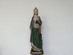 "Sint Barbara" groot houten neogotisch beeld, Antiek en Kunst, Antiek | Religieuze voorwerpen, Ophalen
