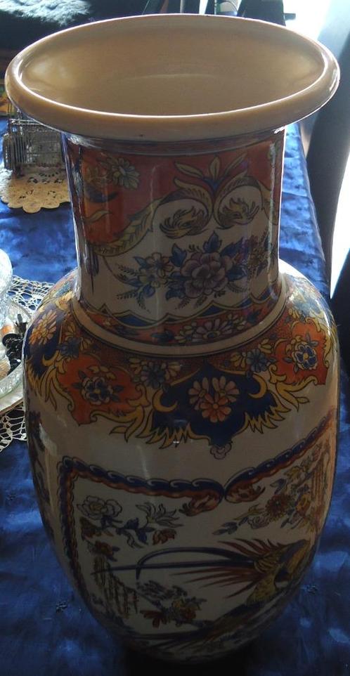 Antieke keramische vaas met fazanten, Antiek en Kunst, Antiek | Vazen, Ophalen
