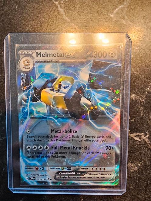 Melmetal ex 153/197 obf, Hobby & Loisirs créatifs, Jeux de cartes à collectionner | Pokémon, Comme neuf, Enlèvement ou Envoi