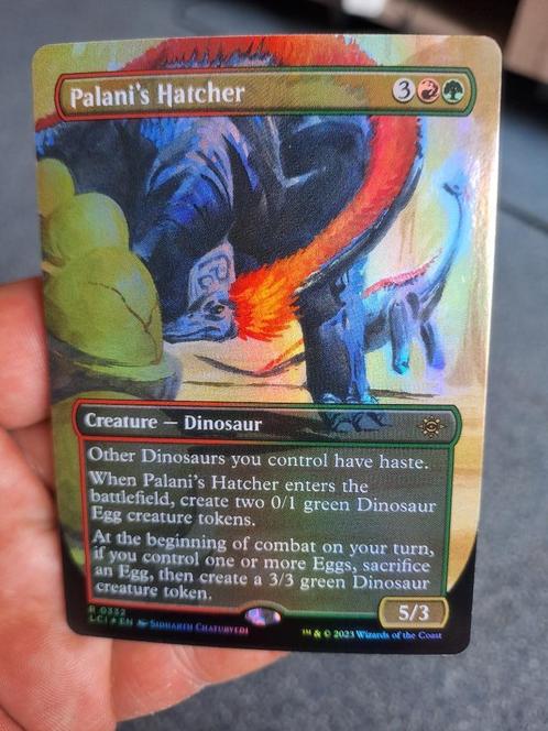 Palani Hatcher  foil 2023 NM/MINT Engels, Hobby en Vrije tijd, Verzamelkaartspellen | Magic the Gathering, Zo goed als nieuw, Losse kaart