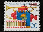 DDR 1982: scouts, klaroen, trommel, muziekinstrumenten, Ophalen of Verzenden, DDR, Gestempeld