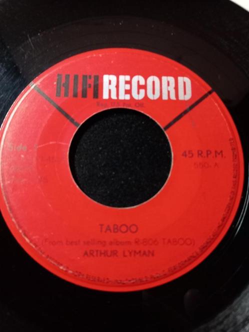 Arthur Lyman – Taboo '' Popcorn ", CD & DVD, Vinyles Singles, Utilisé, Single, Jazz et Blues, 7 pouces, Enlèvement ou Envoi