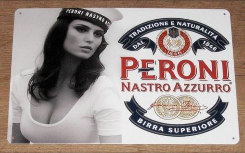 PERONI BIER : Metalen Bord Tradizioni Peroni Birra Superiore, Verzamelen, Biermerken, Nieuw, Reclamebord, Plaat of Schild, Overige merken