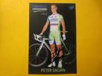 Wielerkaart  2012 team liquigas  Peter sagan signe, Comme neuf, Envoi