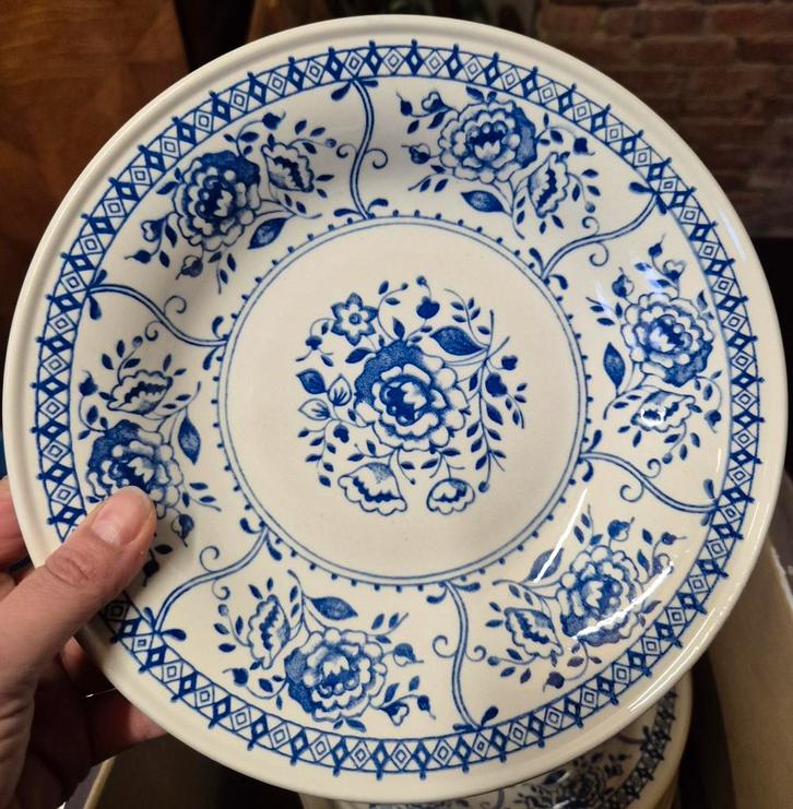 7 soepborden boch en 6 platte borden, Antiek en Kunst, Antiek | Servies los, Ophalen of Verzenden