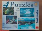 boîte à puzzle 4 puzzles - Goliath - océan, Enlèvement ou Envoi, Plus de 1 500 pièces, Comme neuf, Puzzle