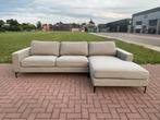 GRATIS LEVERING HEEL BE Mooie Grijze Stoffen Hoekbank, Huis en Inrichting, 250 tot 300 cm, Hoekbank, Ophalen of Verzenden, Zo goed als nieuw