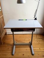 Vintage retro schoolbank - bureau, Kinderen en Baby's, Ophalen, Gebruikt, Tafel(s)