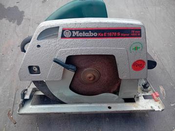 Cirkelzaag metabo, Doe-het-zelf en Bouw, Gereedschap | Zaagmachines, Ophalen, Gebruikt, Cirkelzaag