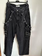 Stoere Donkergrijze Jeans, Kleding | Dames, Maat 42/44 (L), Zo goed als nieuw, Grijs, Bershka