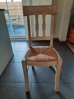 6 eettafelstoelen volle eik - gebeitst, Huis en Inrichting, Stoelen, Ophalen
