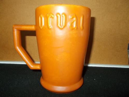 ORVAL trappist - bierpot in steen - 526gram - 13,6cm - 4, Verzamelen, Biermerken, Zo goed als nieuw, Glas of Glazen, Overige merken
