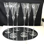 Kristal Glazen Champagne XXL  H 31 Antiek💖✨😍🥂💑👌, Antiek en Kunst, Ophalen of Verzenden