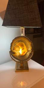 Vintage Agate Table Lamp 1970s, Huis en Inrichting, Lampen | Tafellampen, Gebruikt, Ophalen