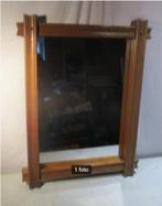 Beau miroir vintage en bois - 66x51, Enlèvement ou Envoi