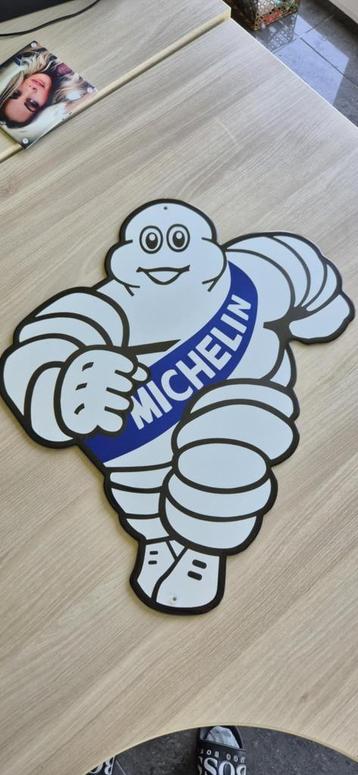 Plaque émaillée Michelin bidendum 70 cm x 55 cm, Enlèvement ou Envoi