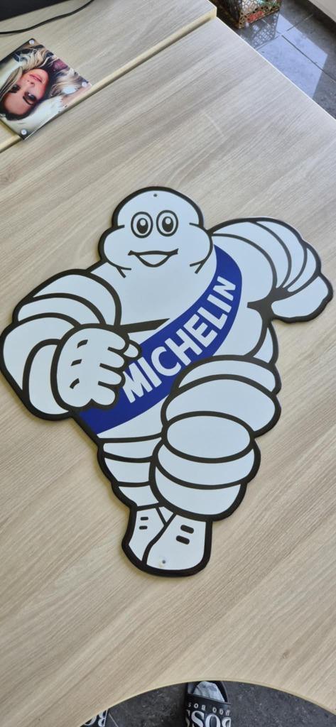 Plaque émaillée Michelin bidendum 70 cm x 55 cm, Verzamelen, Merken en Reclamevoorwerpen, Ophalen of Verzenden