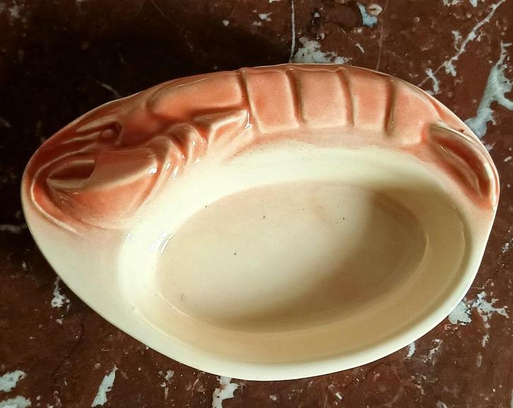 2 vintage 2 Charles Amand barbotine kreeften kommetjes, Antiek en Kunst, Antiek | Keramiek en Aardewerk, Verzenden