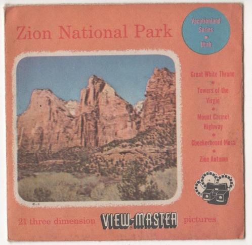View-master Zion National Park 141 A B C, Antiek en Kunst, Antiek | Speelgoed, Ophalen of Verzenden