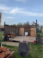 Tweedehands Tuinhuis Massief Dennehout 5x4 m – Complete Set, Enlèvement, Comme neuf, Abri de jardin