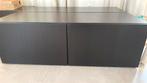 Zwart/bruine tv kastjes 2 dubbele en 1 enkele Ikea, Huis en Inrichting, Kasten |Televisiemeubels, Ophalen, Gebruikt, 100 tot 150 cm