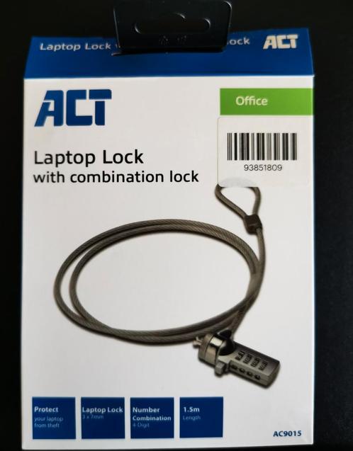 ACT AC9015 laptop lock - nieuw, Computers en Software, Overige Computers en Software, Nieuw, Ophalen of Verzenden