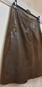 Echt leren rok - Maat 38, Kleding | Dames, Rokken, Maat 38/40 (M), Bruin, Ophalen of Verzenden, Zo goed als nieuw
