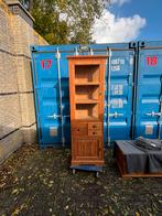 Vitrinekast/buffetkast /bijzetkast teak erg leuke kast, Huis en Inrichting, Kasten | Vitrinekasten, Teakhout, Zo goed als nieuw