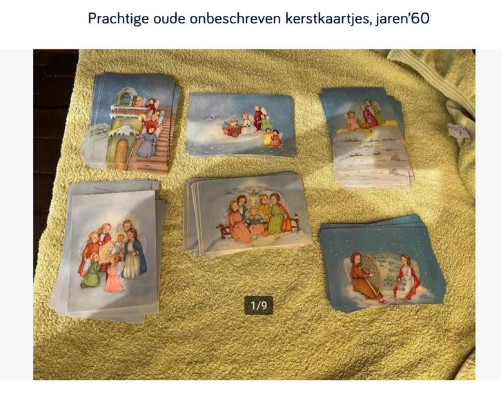 Prachtige vintage onbeschreven kerst/nieuwjaarskaartjes!, Diversen, Kerst, Nieuw, Ophalen of Verzenden