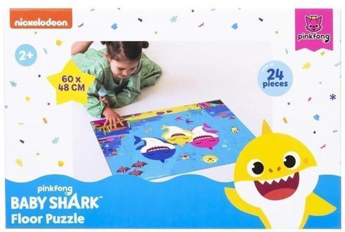 Baby Shark Vloerpuzzel - 24 stukjes - Pinkfong, Kinderen en Baby's, Speelgoed | Kinderpuzzels, Nieuw, 2 tot 4 jaar, 10 tot 50 stukjes