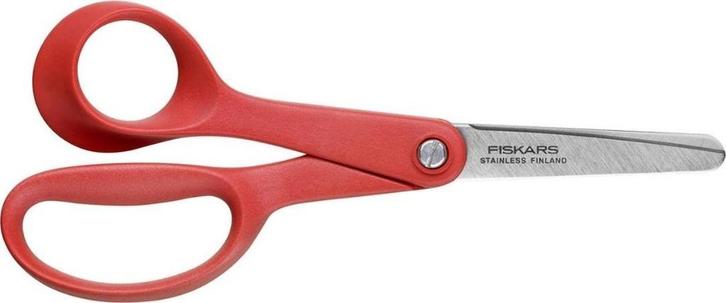 Back to school Fiskars Kinderschaar 130mm Linkshandig Rood, Diversen, Schoolbenodigdheden, Nieuw, Ophalen of Verzenden