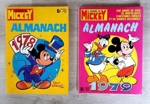 Le Journal de MICKEY - ALMANACH // 1978 + 1979 (2 Livres), Livres, BD, Utilisé, Plusieurs BD, Enlèvement ou Envoi