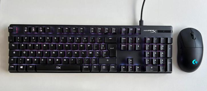 Pack gaming - Souris Logitech + Clavier HyperX, Computers en Software, Muizen, Ophalen