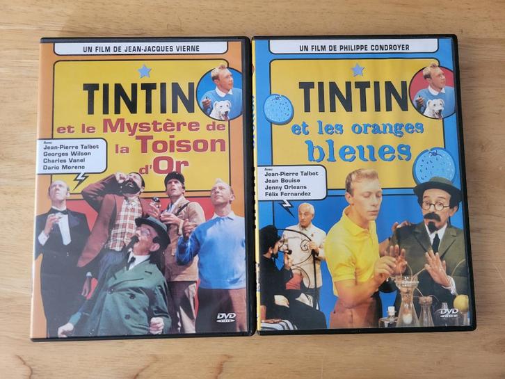 Lot DVD films Tintin Toison d’Or / Les Oranges Bleues, CD & DVD, DVD | Aventure, Tous les âges, Enlèvement