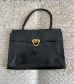 DELVAUX vintage zwarte leren tas, Ophalen of Verzenden, Zo goed als nieuw, Zwart