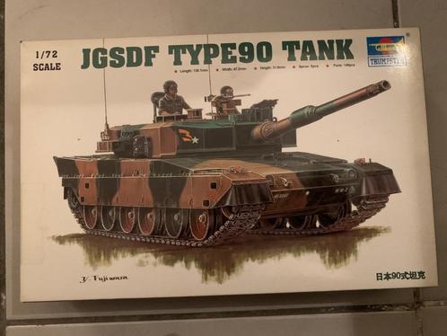 Modelbouwkit Trumpeter 07219 JGSDF Type 90 Tank., Hobby en Vrije tijd, Modelbouw | Auto's en Voertuigen, Nieuw, Tank, 1:50 of kleiner