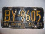 authentieke nummerplaat new york empire state 1960 roest usa, Verzamelen, Ophalen of Verzenden, Gebruikt, Auto's