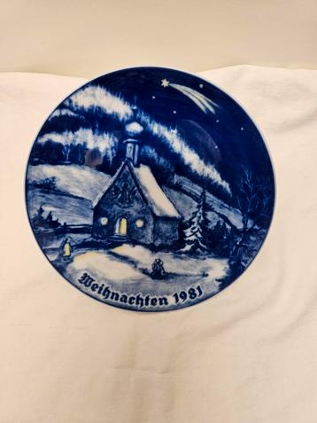 Tirschenreuth Weihnachtsteller Porzellan 1981  beschikbaar voor biedingen