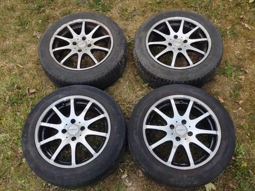 4 wielen met alu velgen Dezent 7.0Jx16H2, Auto-onderdelen, Banden en Velgen, Velg(en), Zomerbanden, 205 mm, Personenwagen, Gebruikt