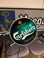 Lichtreclame carlsberg nieuw !, Verzamelen, Biermerken, Ophalen, Nieuw, Reclamebord, Plaat of Schild, Overige merken