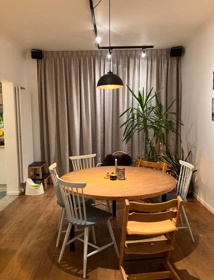 Ronde tafel, Maison & Meubles, Tables | Tables à manger, Utilisé, 100 à 150 cm, 100 à 150 cm, Cinq personnes ou plus, Rond, Autres matériaux