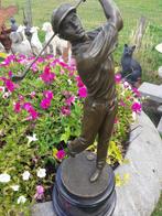 Bronzen beeld gesigneerd MILO (de golfer), Ophalen of Verzenden, Brons