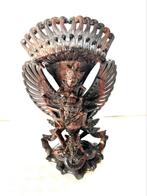 Rama op Garuda draak houtsnijwerk Indonesië 30 cm, Antiek en Kunst, Ophalen of Verzenden
