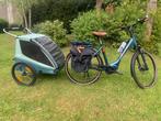 Mooi electric damesfiets merk Granville met Thule fiets kar, Vélos & Vélomoteurs, Comme neuf, Autres marques, 55 à 59 cm, Enlèvement