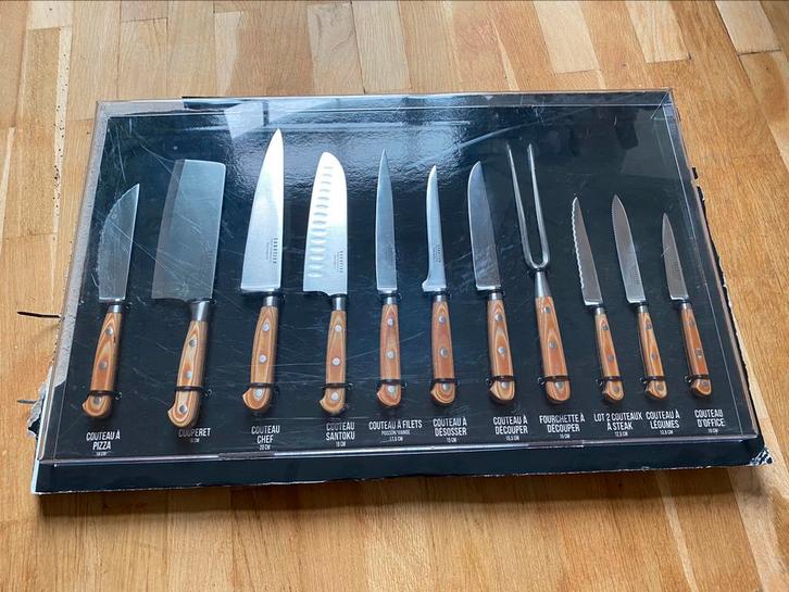 SABATIER TROMPETTE Set 11 stuks Essentieel, Huis en Inrichting, Keuken | Bestek, Nieuw, Bestekset, Hout, Vaatwasserbestendig