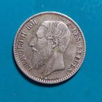 België 1 frank zilver Leopold II 1867 FR, Zilver, Ophalen of Verzenden, Losse munt, Zilver