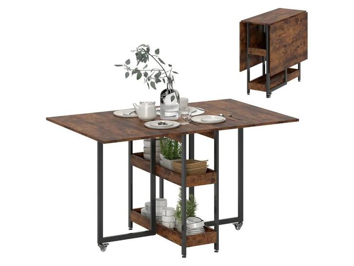 Rustieke Klaptafel, Huis en Inrichting, Tafels | Eettafels, Nieuw, 50 tot 100 cm, 100 tot 150 cm, Vier personen, Rechthoekig, Overige houtsoorten