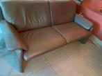 2 Lederen zetels chocolade bruin 2-zit en 3-zit, Huis en Inrichting, Zetels | Zetels, Ophalen